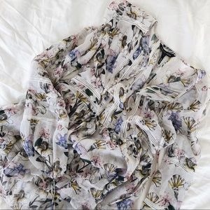 Marissa Webb Silk Floral Blouse